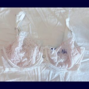 Beautiful White Lace VS Bra